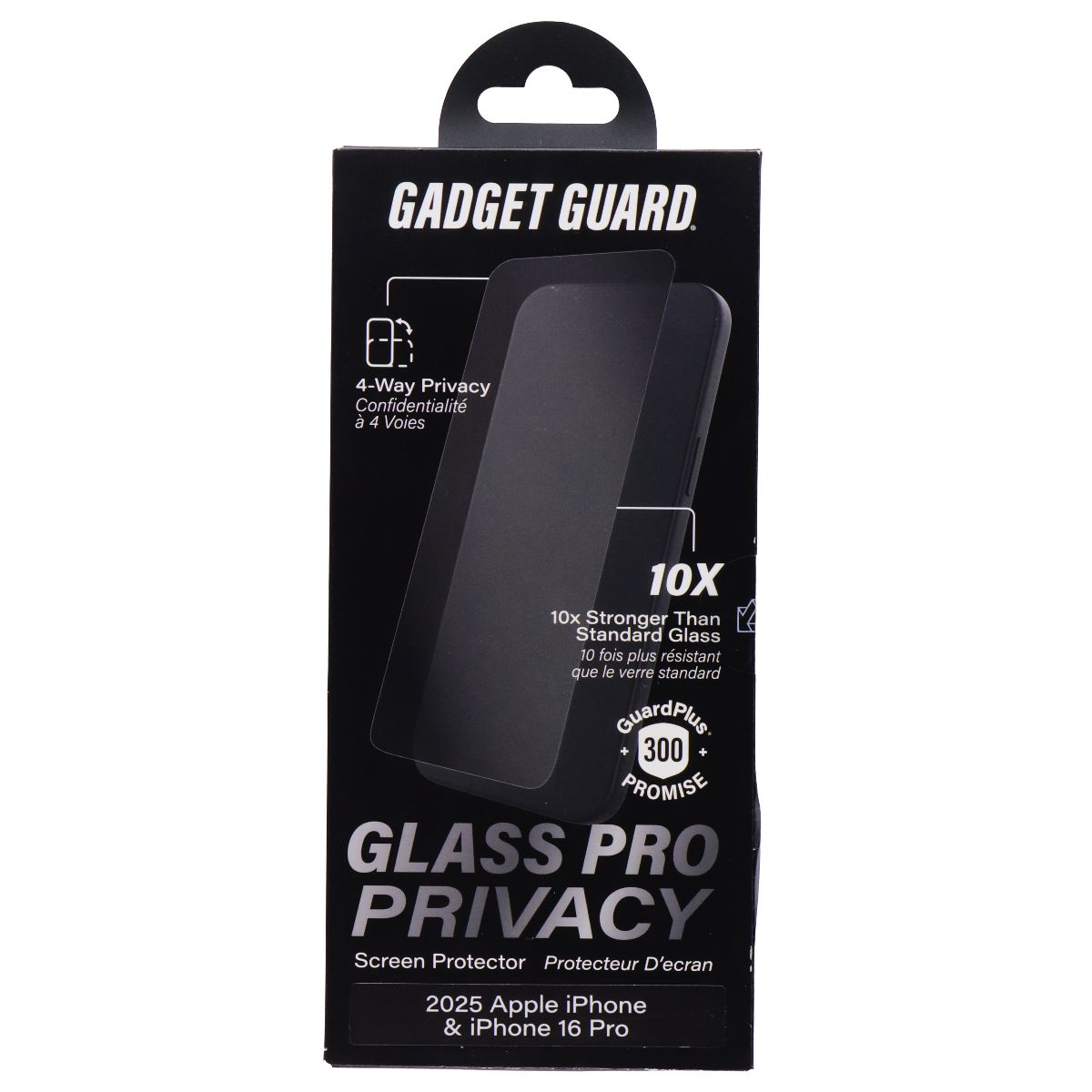 Gadget Guard Glass Pro Screen Protector for Apple iPhone 17/16 Pro - Privacy Cell Phone - Screen Protectors Gadget Guard - Simple Cell Bulk Wholesale Pricing - USA Seller