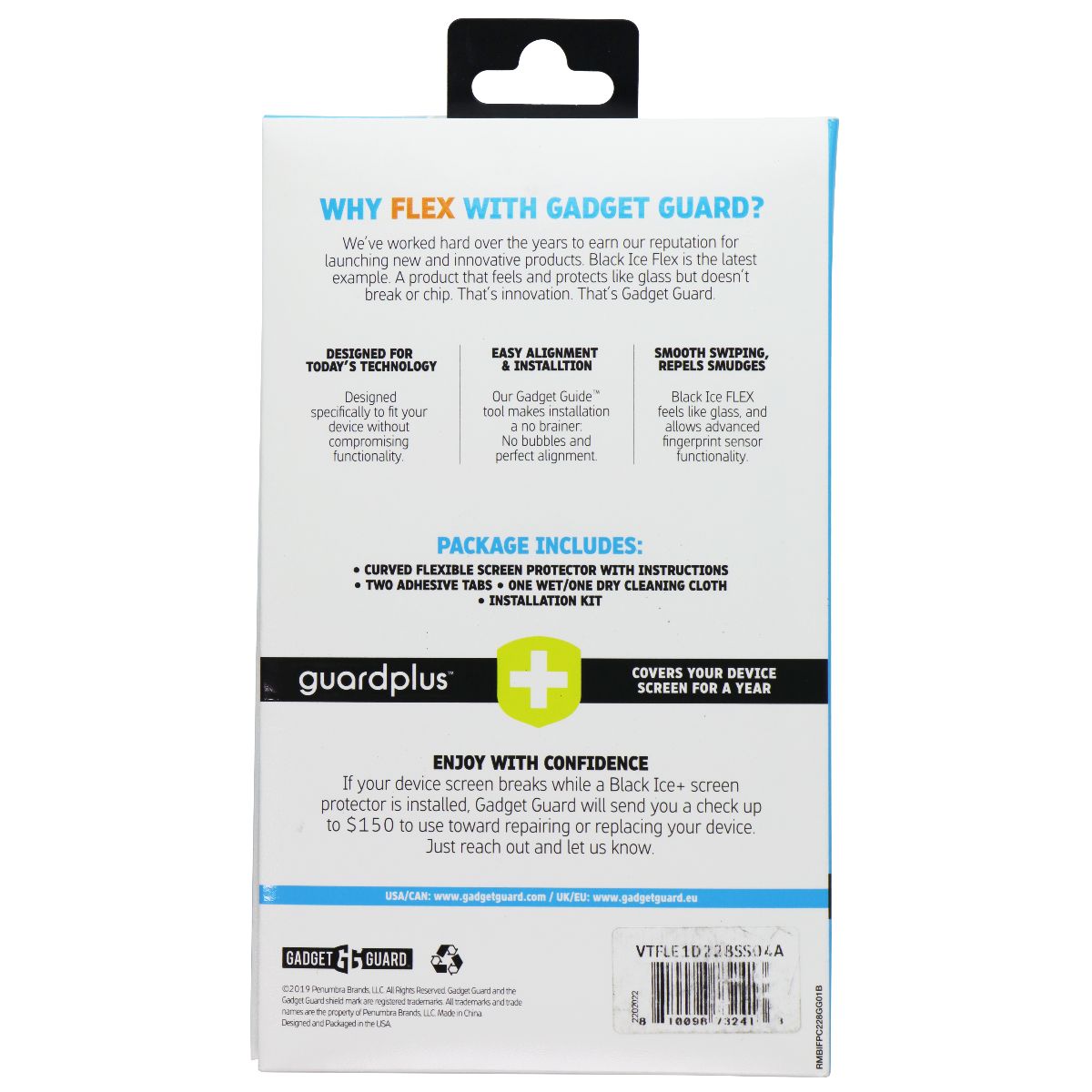 Gadget Guard Black Ice Flex Edition Screen Protector for Samsung Z Fold 4 Outer Cell Phone - Screen Protectors Gadget Guard - Simple Cell Bulk Wholesale Pricing - USA Seller