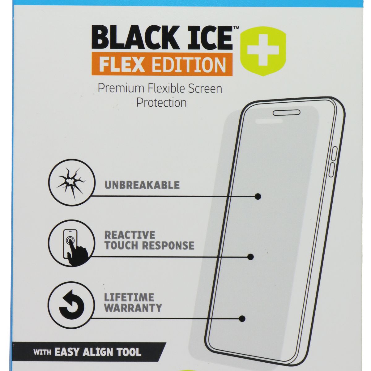 Gadget Guard Black Ice Flex Edition Screen Protector for Samsung Z Fold 4 Outer Cell Phone - Screen Protectors Gadget Guard - Simple Cell Bulk Wholesale Pricing - USA Seller