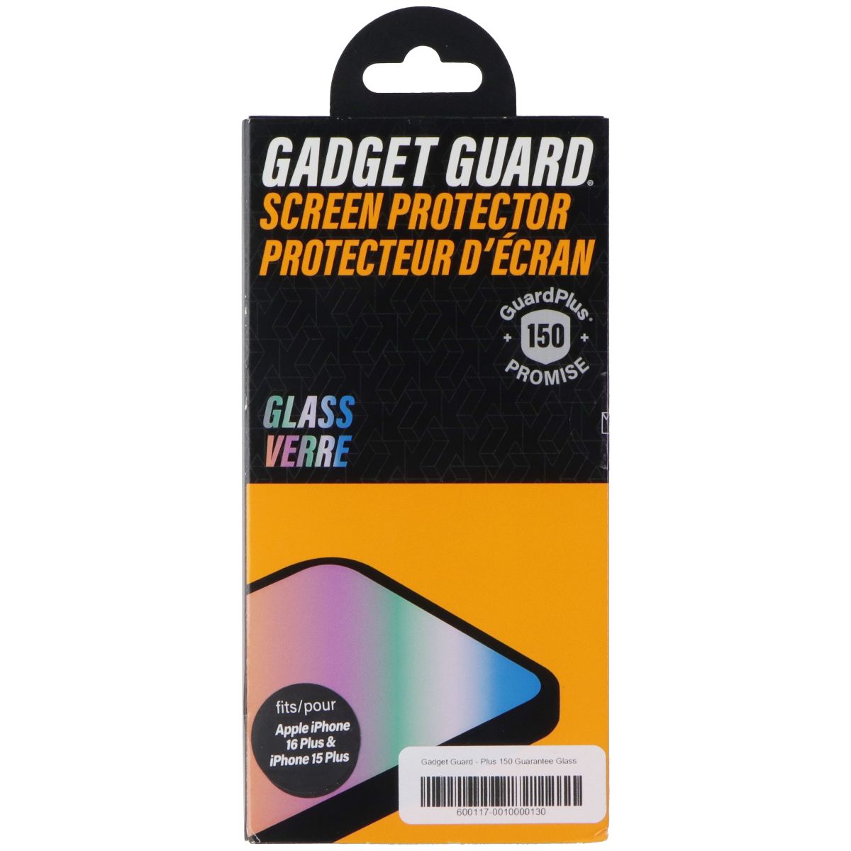 Gadget Guard Glass Screen Protector for Apple iPhone 16 Plus/15 Plus Cell Phone - Screen Protectors Gadget Guard - Simple Cell Bulk Wholesale Pricing - USA Seller
