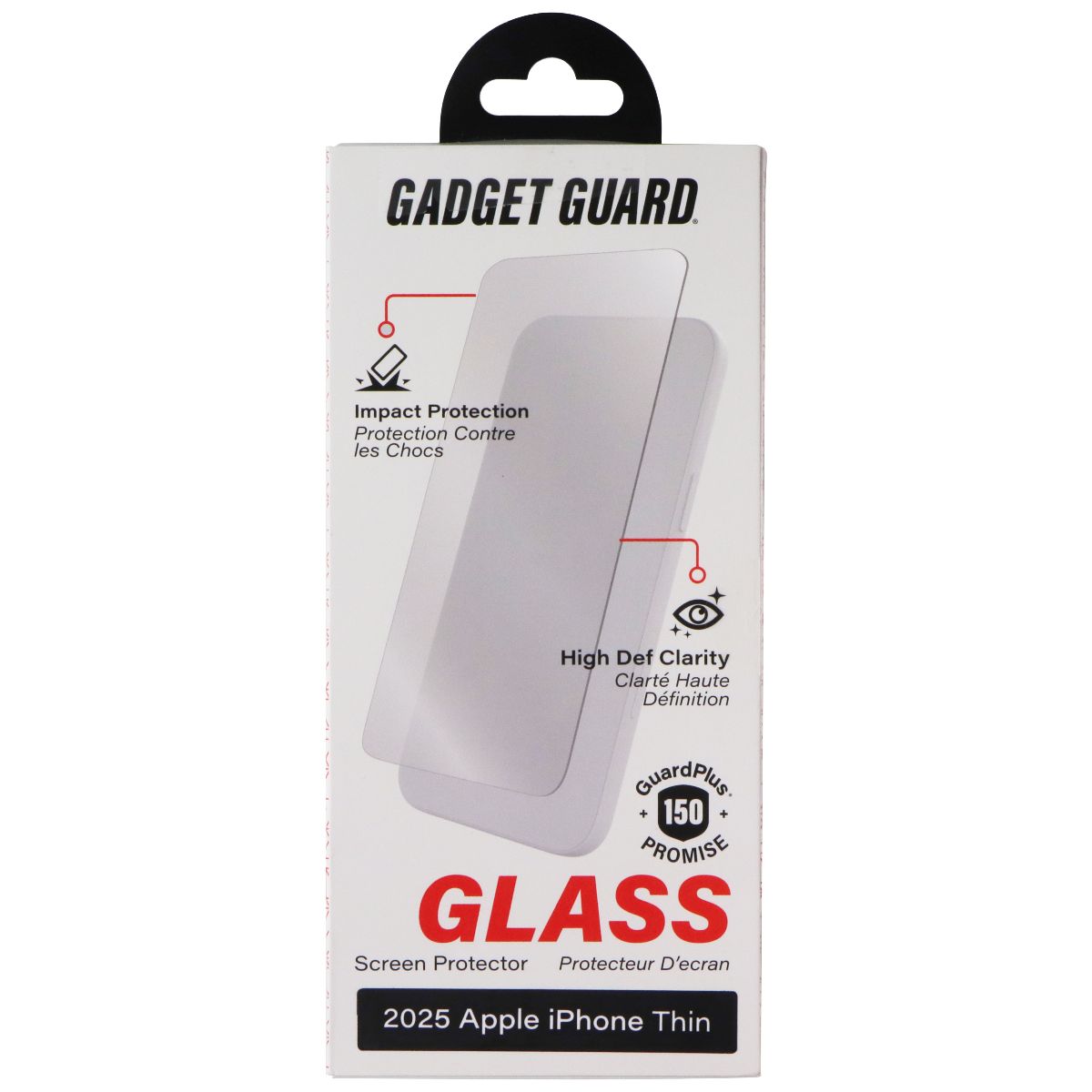 Gadget Guard Glass Series Screen Protector for Apple iPhone 17 Air Cell Phone - Screen Protectors Gadget Guard - Simple Cell Bulk Wholesale Pricing - USA Seller