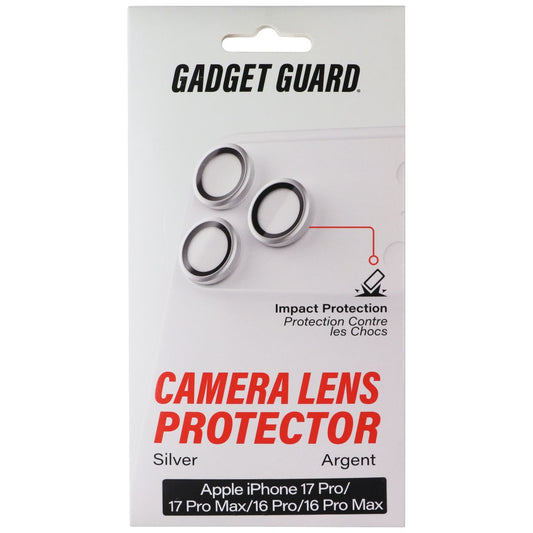 Gadget Guard Camera Lens Protector Set for iPhone 17 Pro & 17 Pro Max - Silver Cell Phone - Other Accessories Gadget Guard - Simple Cell Bulk Wholesale Pricing - USA Seller