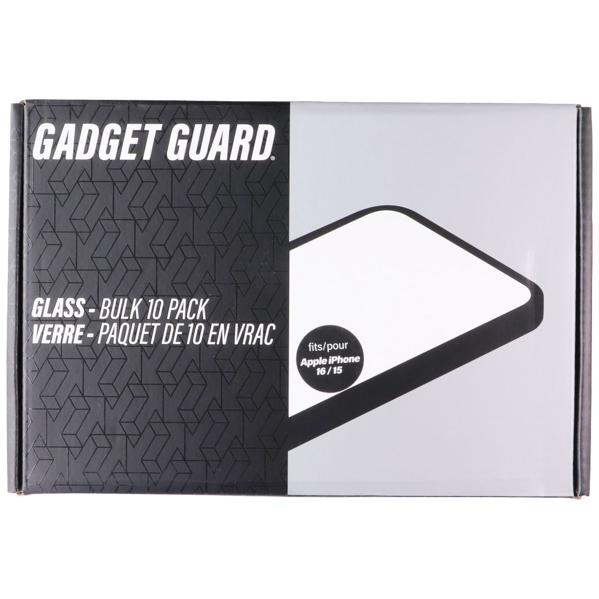 Gadget Guard Glass Series Screen Protector for Apple iPhone 16/15 - Bulk 10 Pack