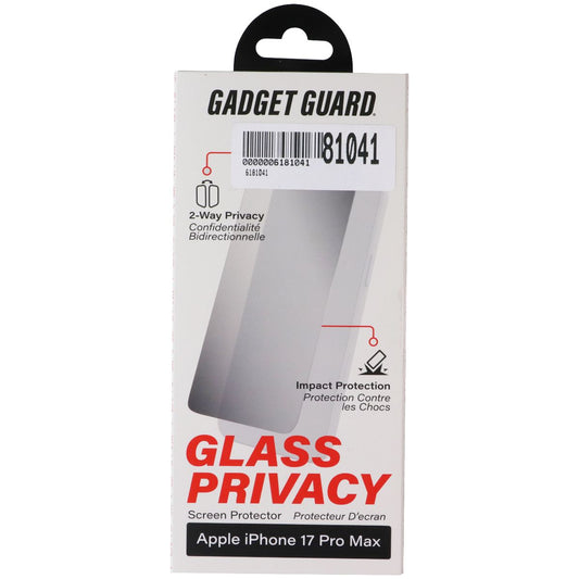 Gadget Guard Glass Privacy Screen Protector for Apple iPhone 17 Pro Max Cell Phone - Screen Protectors Gadget Guard - Simple Cell Bulk Wholesale Pricing - USA Seller