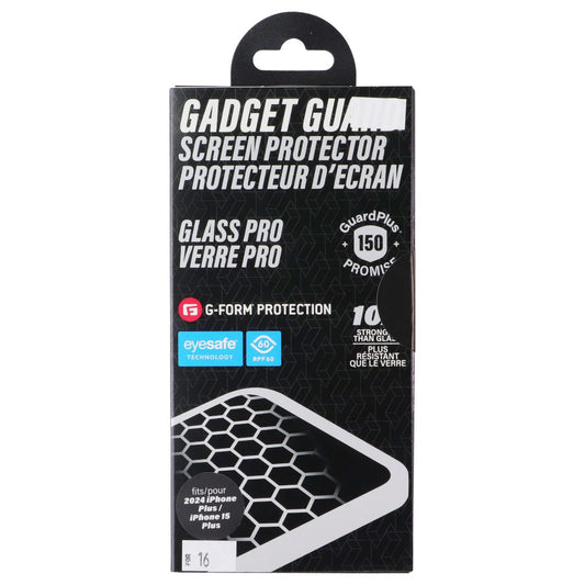 GadgetGuard Glass Pro G-Form Screen Protector for Apple iPhone 16 Plus/15 Plus Cell Phone - Screen Protectors Gadget Guard - Simple Cell Bulk Wholesale Pricing - USA Seller