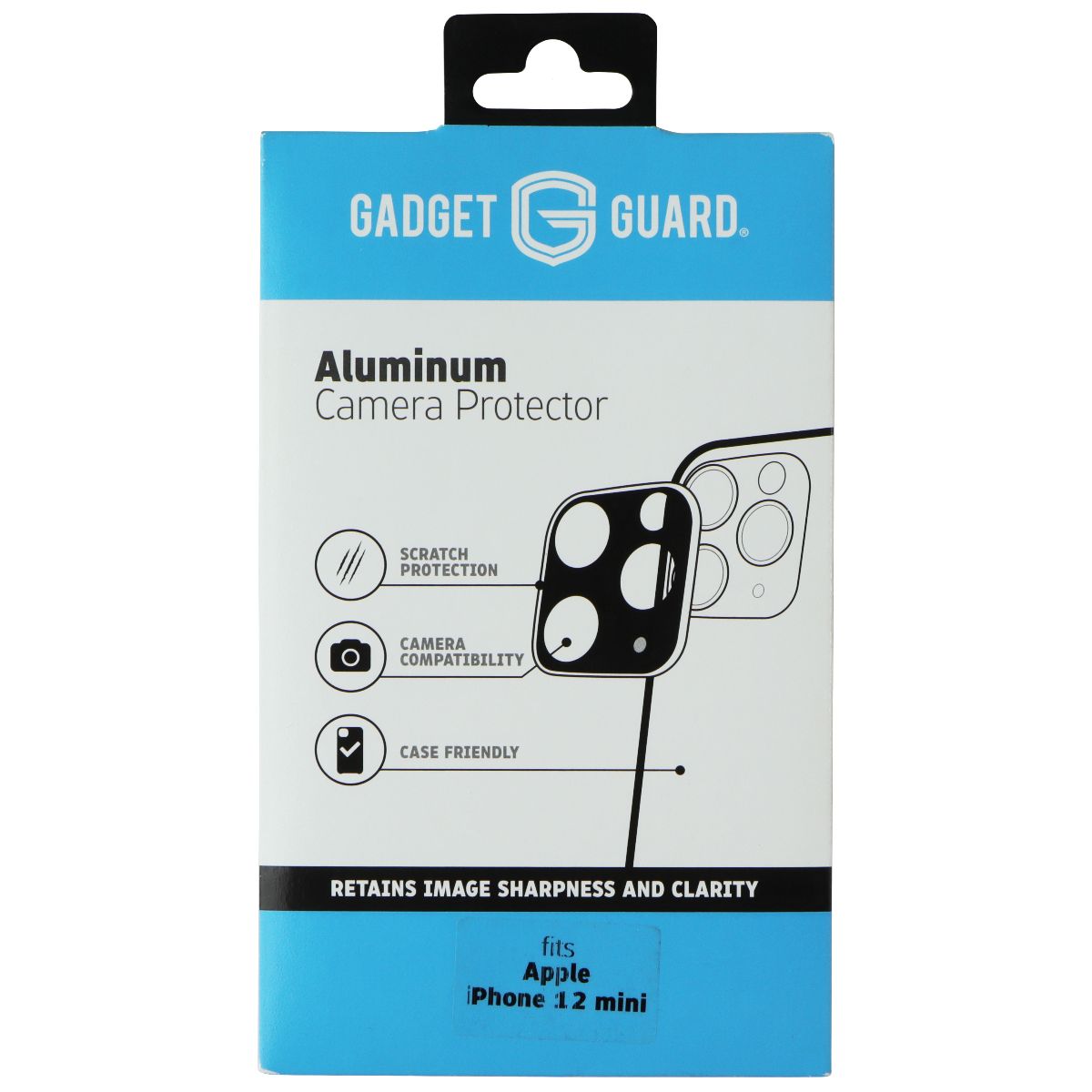 Gadget Guard Aluminum Camera Protector for Apple iPhone 12 Mini Cell Phone - Screen Protectors Gadget Guard - Simple Cell Bulk Wholesale Pricing - USA Seller