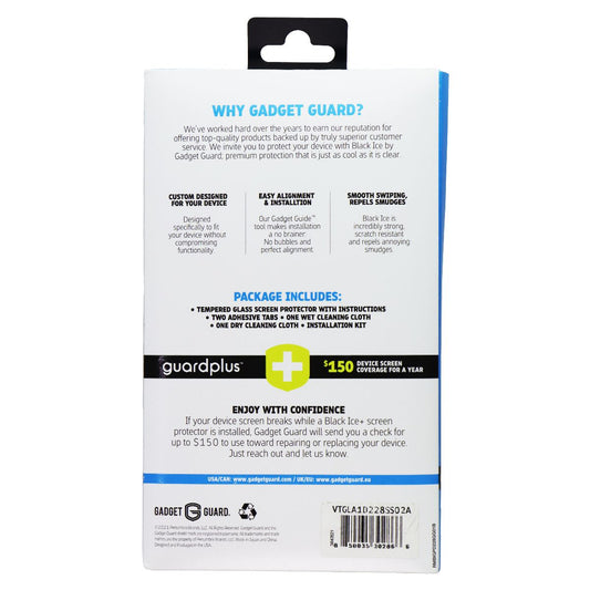 Gadget Guard Black Ice+ Glass Screen Protector for Samsung Galaxy A03s Cell Phone - Screen Protectors Gadget Guard - Simple Cell Bulk Wholesale Pricing - USA Seller