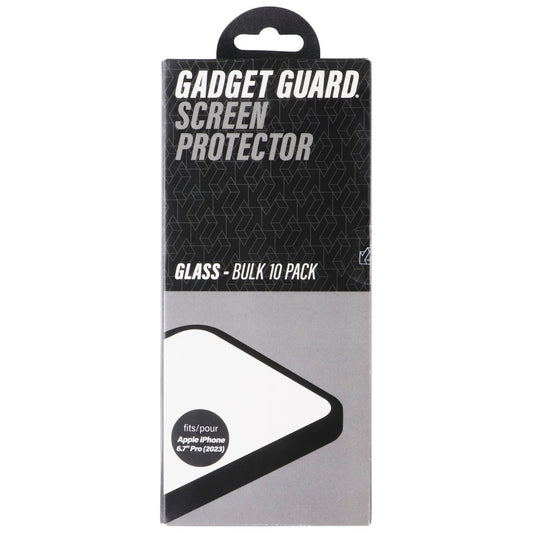 Gadget Guard Glass Screen Protector for Apple iPhone 15 Pro Max - Bulk 10 Pack