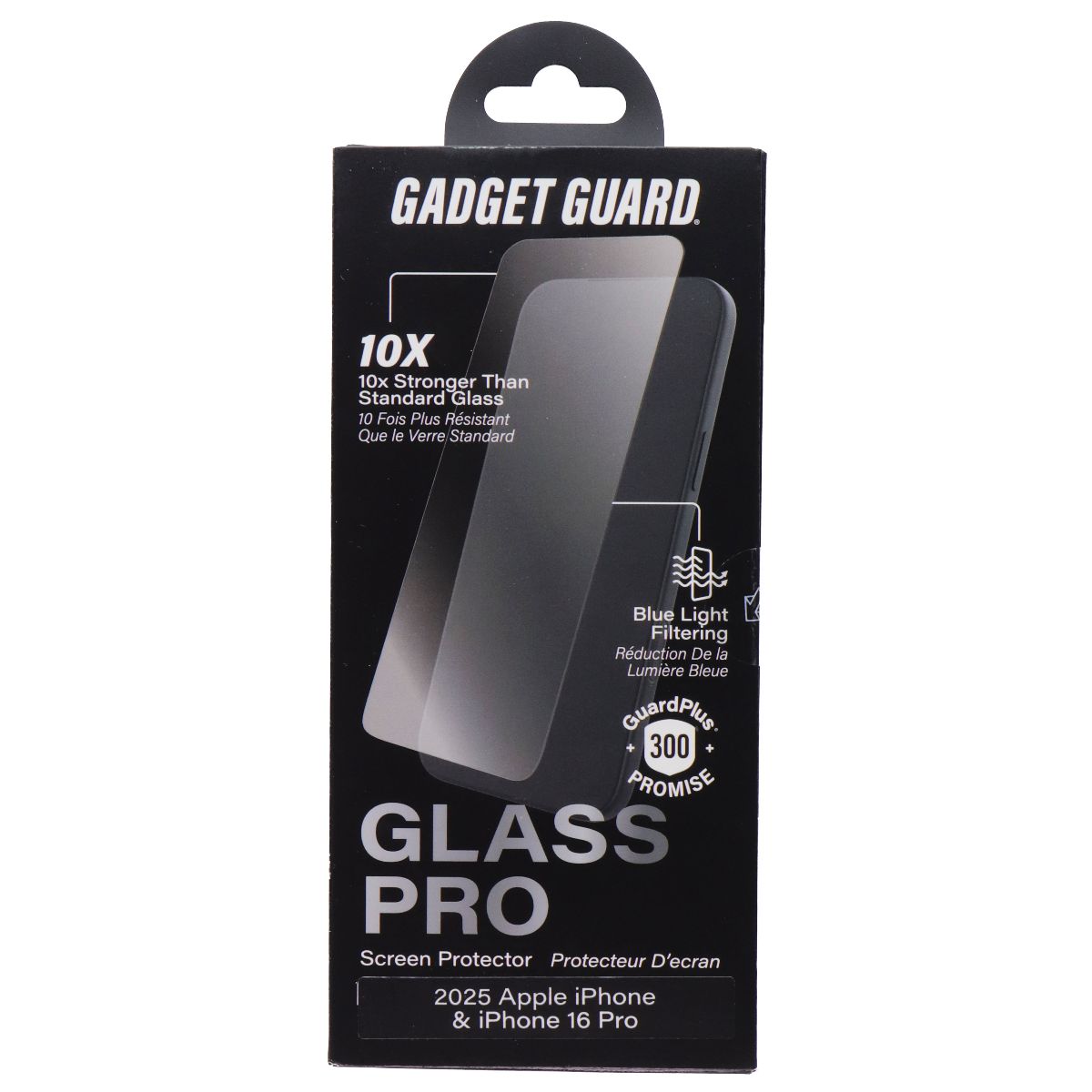 Gadget Guard Glass Pro Screen Protector for Apple iPhone 17/16 Pro (Blue Light) Cell Phone - Screen Protectors Gadget Guard - Simple Cell Bulk Wholesale Pricing - USA Seller