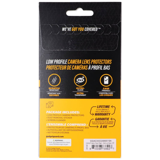 Gadget Guard Glass Series Camera Protectors for Samsung Galaxy S25 - Black Cell Phone - Screen Protectors Gadget Guard - Simple Cell Bulk Wholesale Pricing - USA Seller