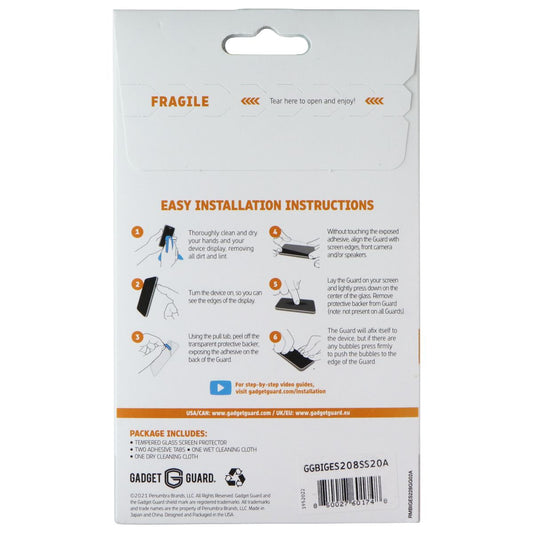 Gadget Guard Tempered Glass Screen Protector for Samsung Galaxy S21 FE 5G Cell Phone - Screen Protectors Gadget Guard - Simple Cell Bulk Wholesale Pricing - USA Seller
