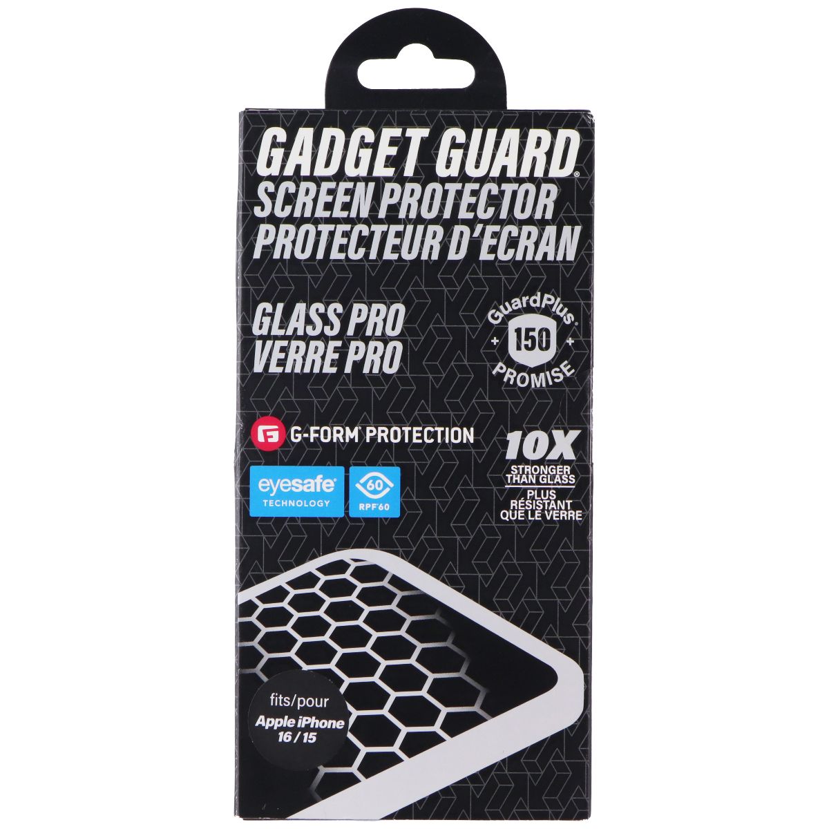 Gadget Guard G-Form Protection Screen Protector for Apple iPhone 16/15 Cell Phone - Screen Protectors Gadget Guard - Simple Cell Bulk Wholesale Pricing - USA Seller