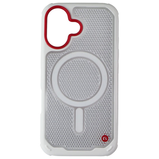 Gadget Guard G-Form Case for MagSafe for Apple iPhone 16 - Reflector (White/Red) Cell Phone - Cases, Covers & Skins Gadget Guard - Simple Cell Bulk Wholesale Pricing - USA Seller