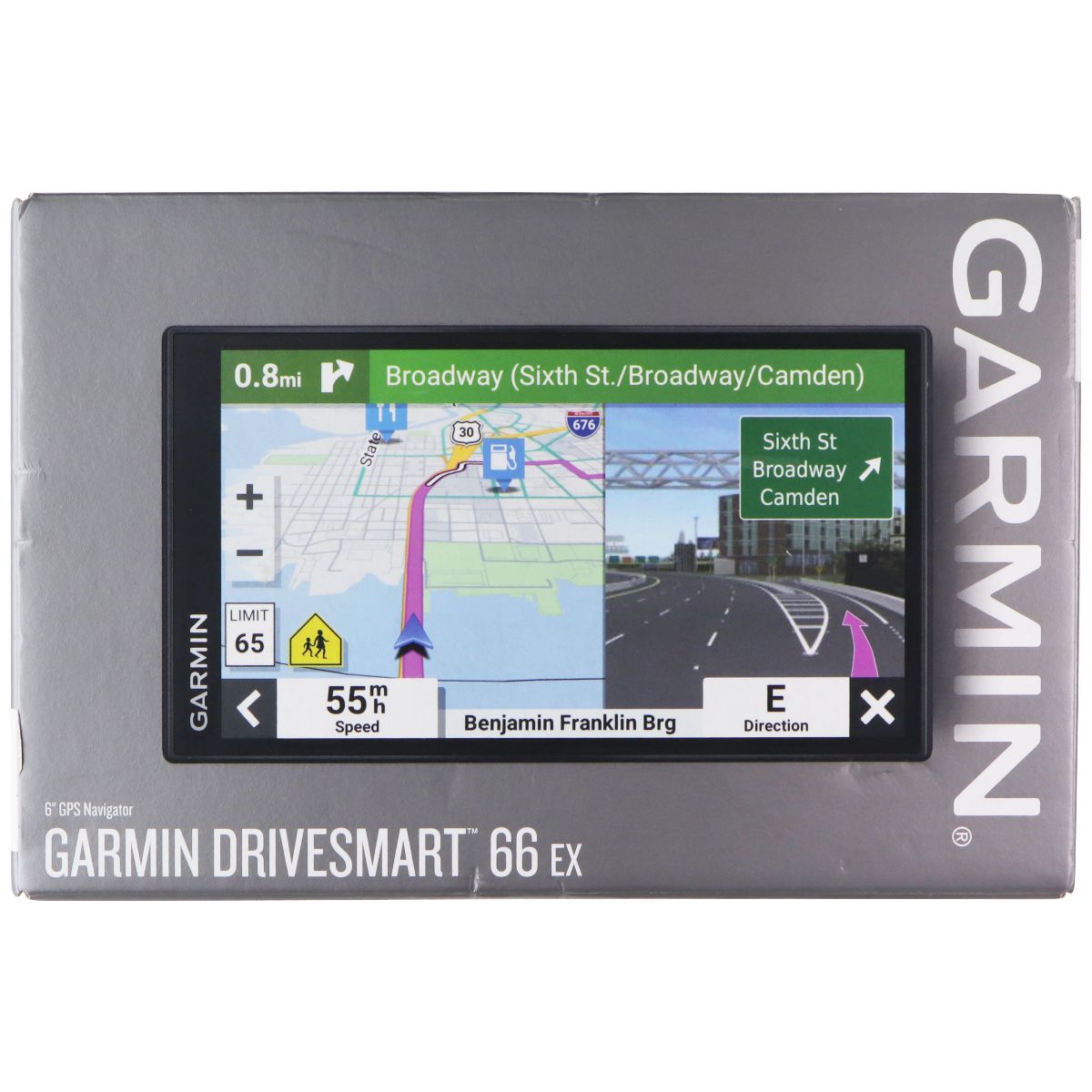 Garmin DriveSmart 66 EX 6-inch GPS Navigation Device (010-02469-13) Vehicle Electronics & GPS - GPS Units Garmin - Simple Cell Bulk Wholesale Pricing - USA Seller