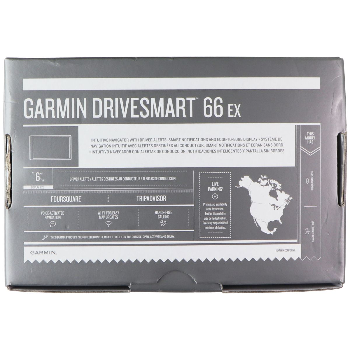 Garmin DriveSmart 66 EX 6-inch GPS Navigation Device (010-02469-13) Vehicle Electronics & GPS - GPS Units Garmin - Simple Cell Bulk Wholesale Pricing - USA Seller