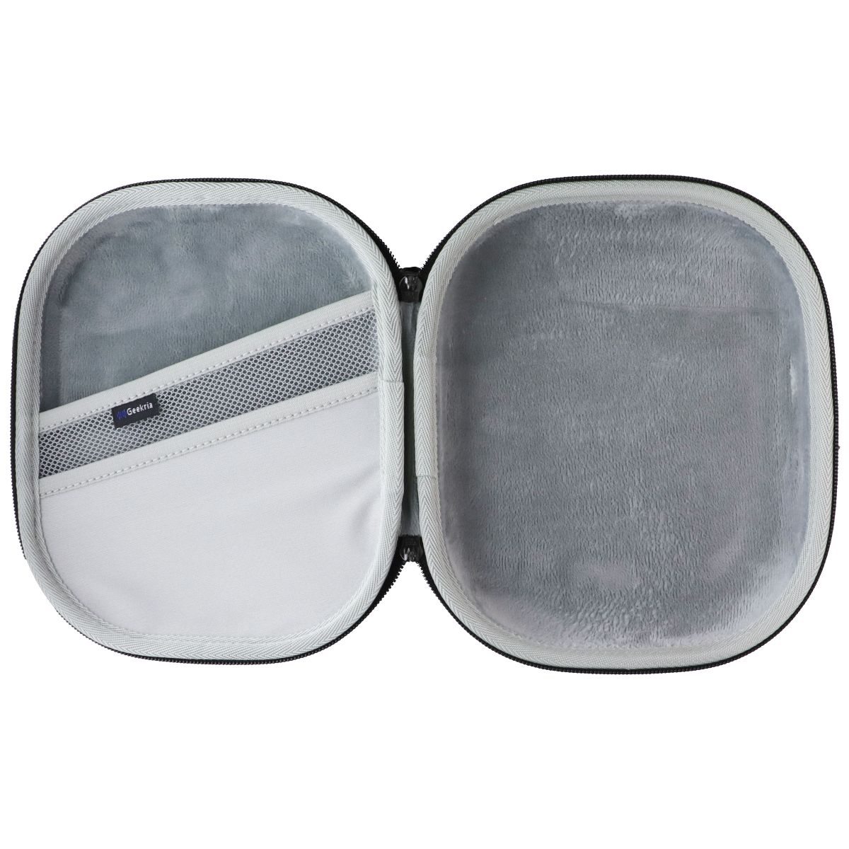 Geekria Shield Hardshell Headphones Case for SkullCandy Crusher - Black/Gray