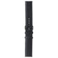 Generic Leather Watch Band for Galaxy Watch Active2 - Black/Silver - Large