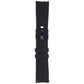 Generic Silicone Watch Band (20MM) - Black with Silver Clasp (Small Strap) Smart Watch Accessories - Watch Bands Generic - Simple Cell Bulk Wholesale Pricing - USA Seller