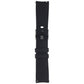 Generic Silicone Watch Band (20MM) - Black with Silver Clasp (Small Strap) Smart Watch Accessories - Watch Bands Generic - Simple Cell Bulk Wholesale Pricing - USA Seller