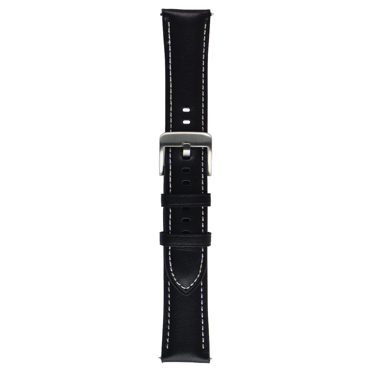 Generic 20mm Watch Band Quick Release Leather Strap for Men/Women - Black Smart Watch Accessories - Watch Bands Unbranded - Simple Cell Bulk Wholesale Pricing - USA Seller