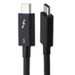 Generic (1.5-Ft / 0.5 M) Thunderbolt 3 USB-C to USB-C Charging Cable - Black Cell Phone - Cables & Adapters Generic - Simple Cell Bulk Wholesale Pricing - USA Seller