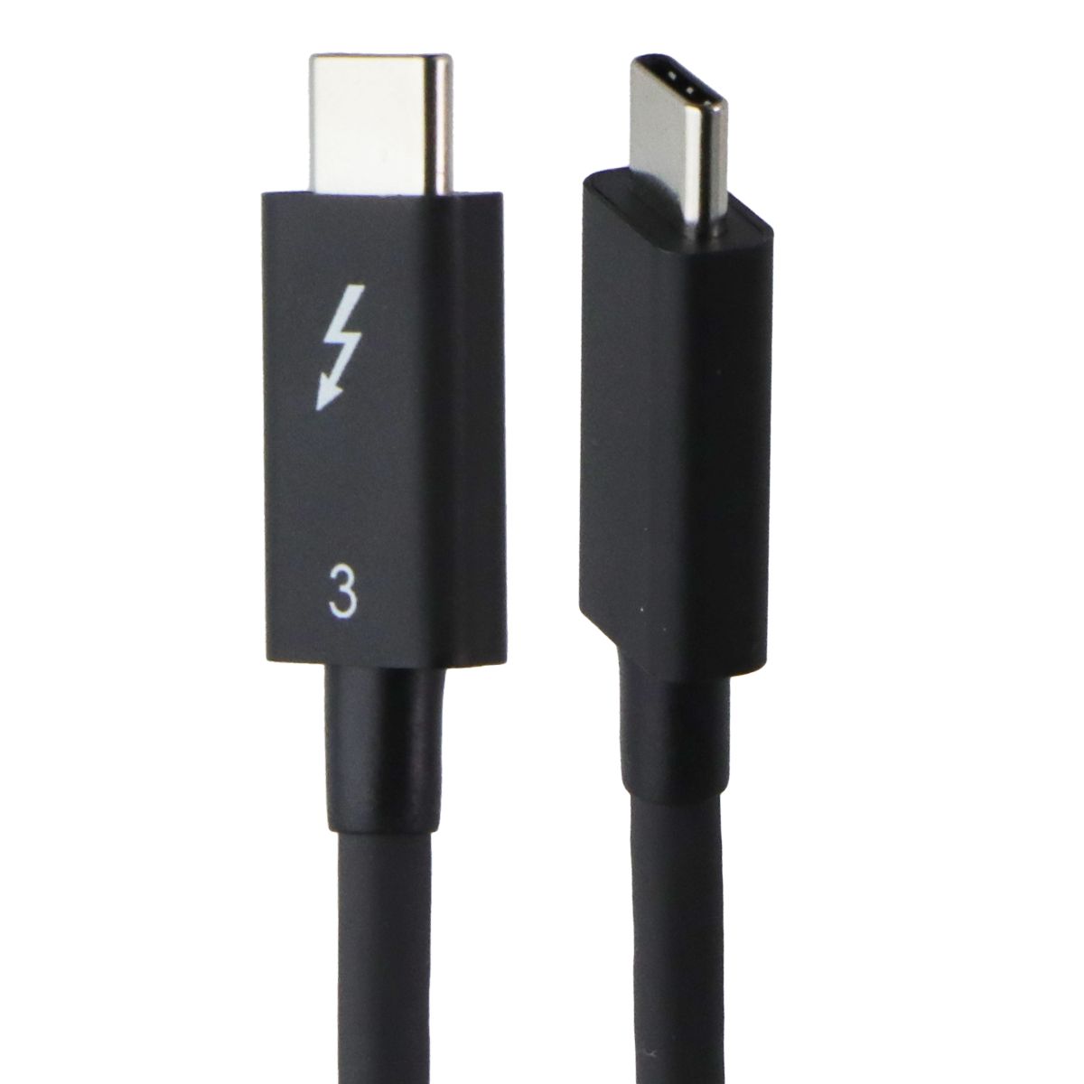 Generic (1.5-Ft / 0.5 M) Thunderbolt 3 USB-C to USB-C Charging Cable - Black Cell Phone - Cables & Adapters Generic - Simple Cell Bulk Wholesale Pricing - USA Seller