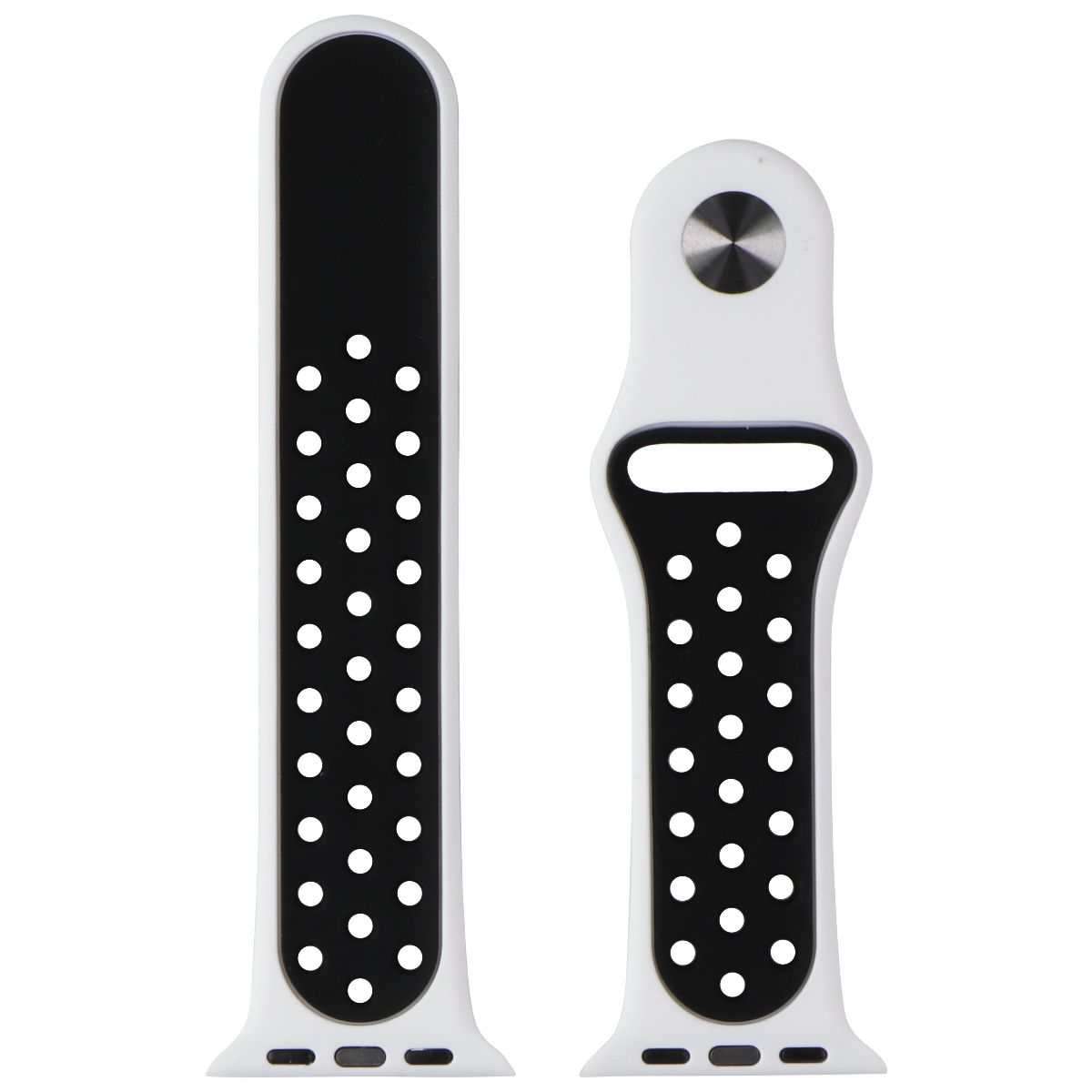 Generic Nike Sport Replacement Watch Band Pure Platinum/Black 38-41MM Small Smart Watch Accessories - Watch Bands Generic    - Simple Cell Bulk Wholesale Pricing - USA Seller