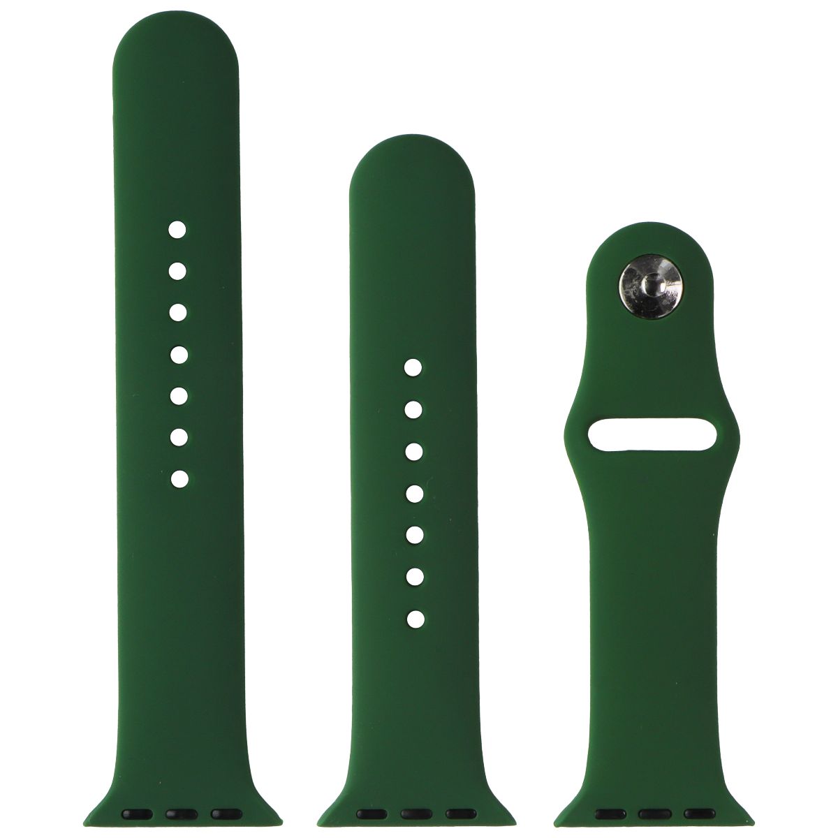 Generic Silicone Replacement Apple Watch Band 38-41mm Full Set - Clover Green Smart Watch Accessories - Watch Bands Generic - Simple Cell Bulk Wholesale Pricing - USA Seller