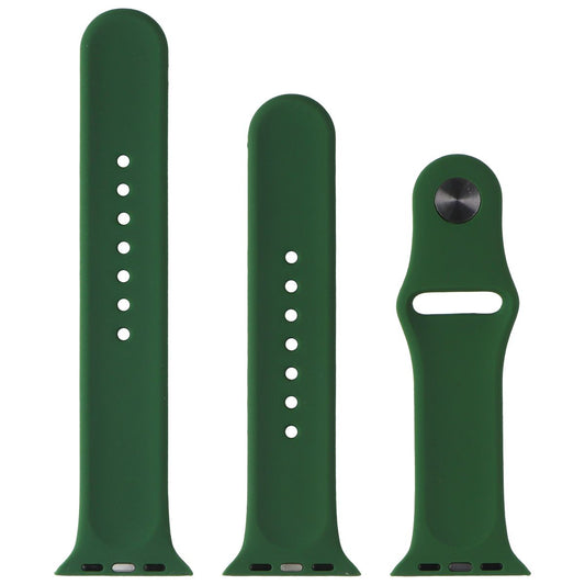 Generic Silicone Replacement Apple Watch Band 38-41mm Full Set - Clover Green Smart Watch Accessories - Watch Bands Generic - Simple Cell Bulk Wholesale Pricing - USA Seller