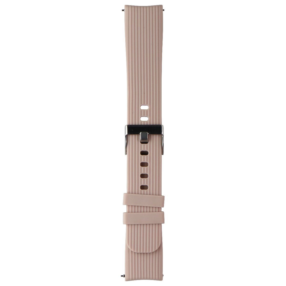 Generic Silicone Watch Band (20MM) - Pink with Silver Clasp Smart Watch Accessories - Watch Bands Generic - Simple Cell Bulk Wholesale Pricing - USA Seller