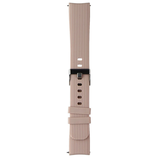 Generic Silicone Watch Band (20MM) - Pink with Silver Clasp