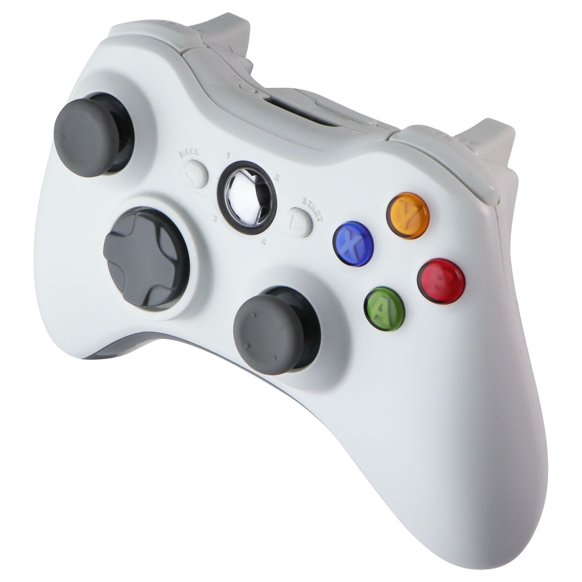 Generic Game Wireless Controller for Microsoft Xbox 360 S - White/Gray Gaming/Console - Controllers & Attachments Generic - Simple Cell Bulk Wholesale Pricing - USA Seller