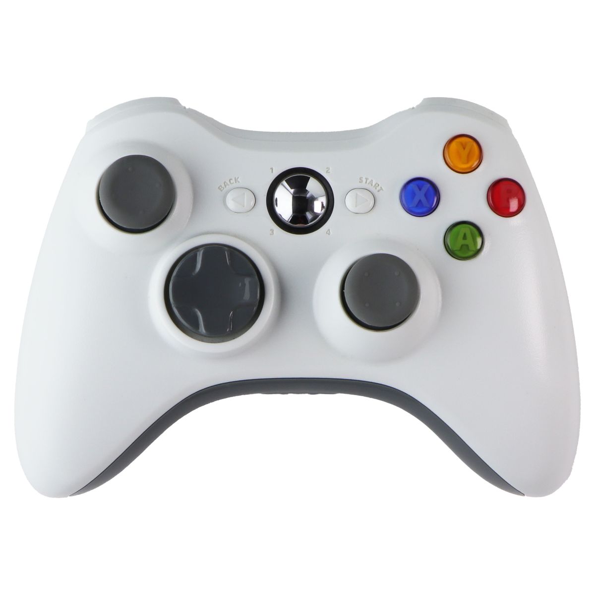 Generic Game Wireless Controller for Microsoft Xbox 360 S - White/Gray Gaming/Console - Controllers & Attachments Generic - Simple Cell Bulk Wholesale Pricing - USA Seller