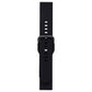 Generic Silicone Watch Band (20MM) - Black with Black Clasp Smart Watch Accessories - Watch Bands Unbranded - Simple Cell Bulk Wholesale Pricing - USA Seller