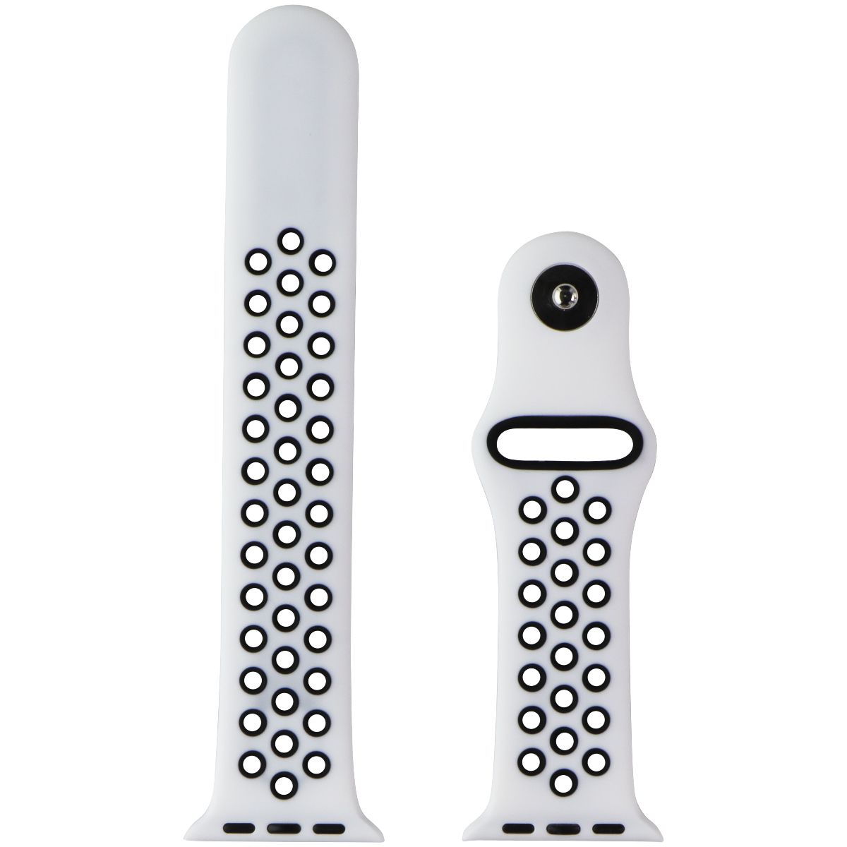 Generic Nike Sport Replacement Watch Band Pure Platinum/Black 38-41MM Large Smart Watch Accessories - Watch Bands Generic    - Simple Cell Bulk Wholesale Pricing - USA Seller