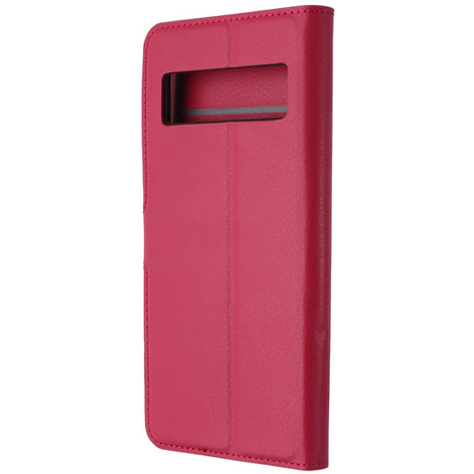 Generic Faux Leather Folio Case for Google Pixel 7 Pro - Red Cell Phone - Cases, Covers & Skins Generic - Simple Cell Bulk Wholesale Pricing - USA Seller