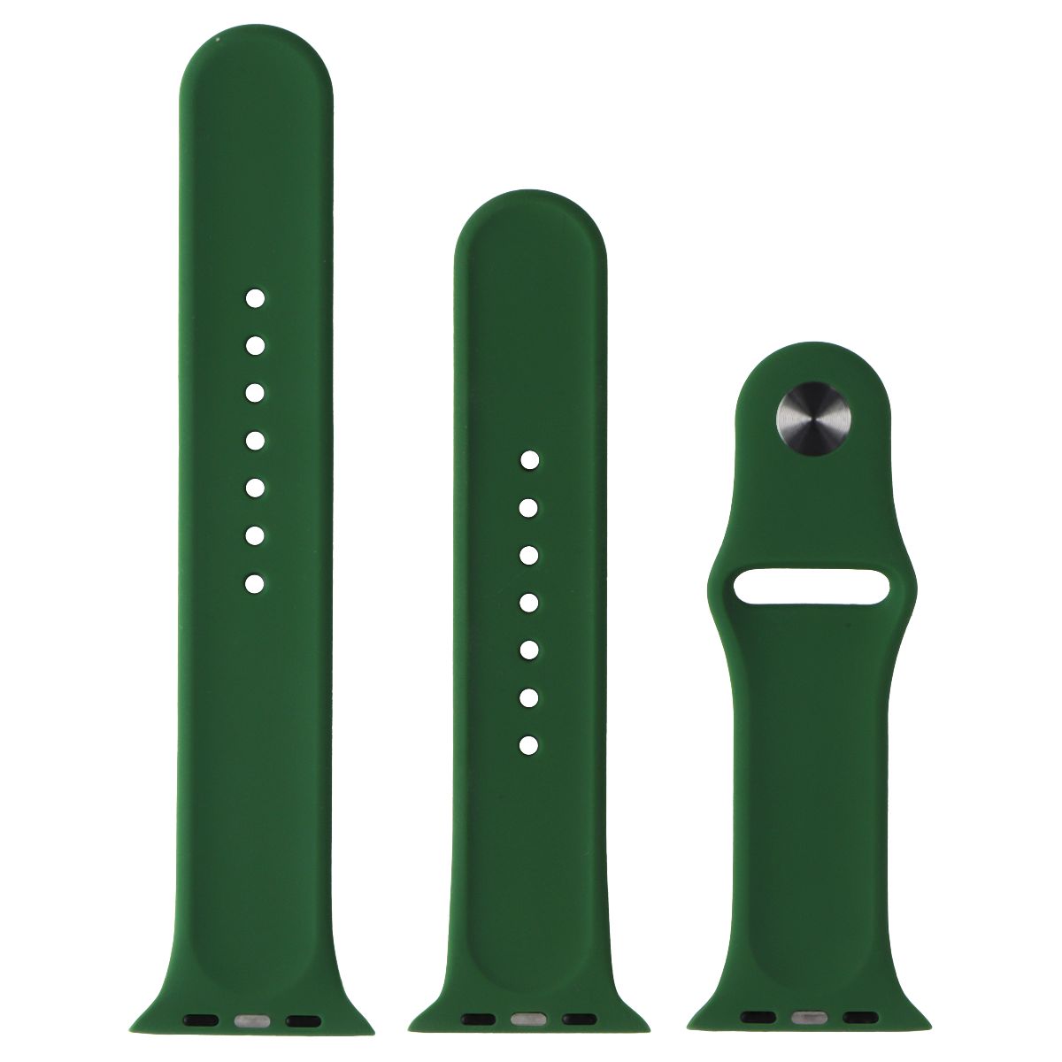 Generic Silicone Replacement Apple Watch Band 45mm Full Set - Clover Green Smart Watch Accessories - Watch Bands Generic - Simple Cell Bulk Wholesale Pricing - USA Seller