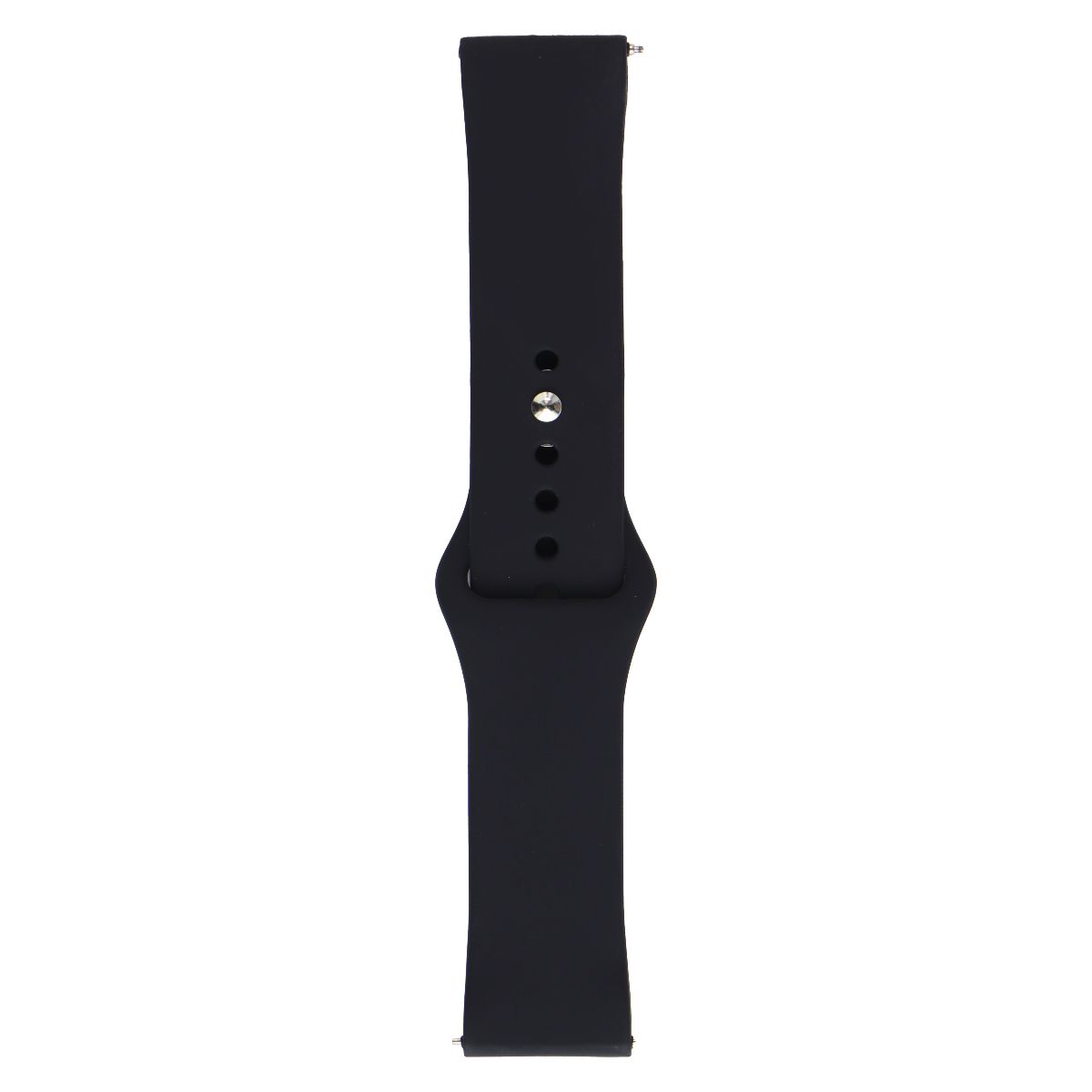 Generic Silicone Watch Band 22mm - Black / Large Smart Watch Accessories - Watch Bands Generic - Simple Cell Bulk Wholesale Pricing - USA Seller