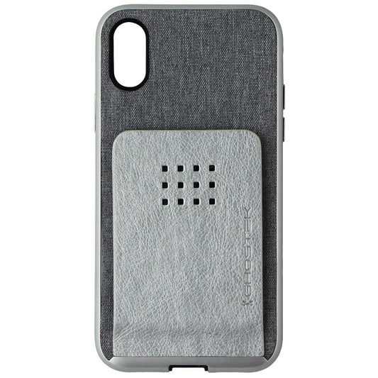 Ghostek Exec Magnetic Wallet Series Case for Apple iPhone X - Gray/Silver Cell Phone - Cases, Covers & Skins Ghostek    - Simple Cell Bulk Wholesale Pricing - USA Seller
