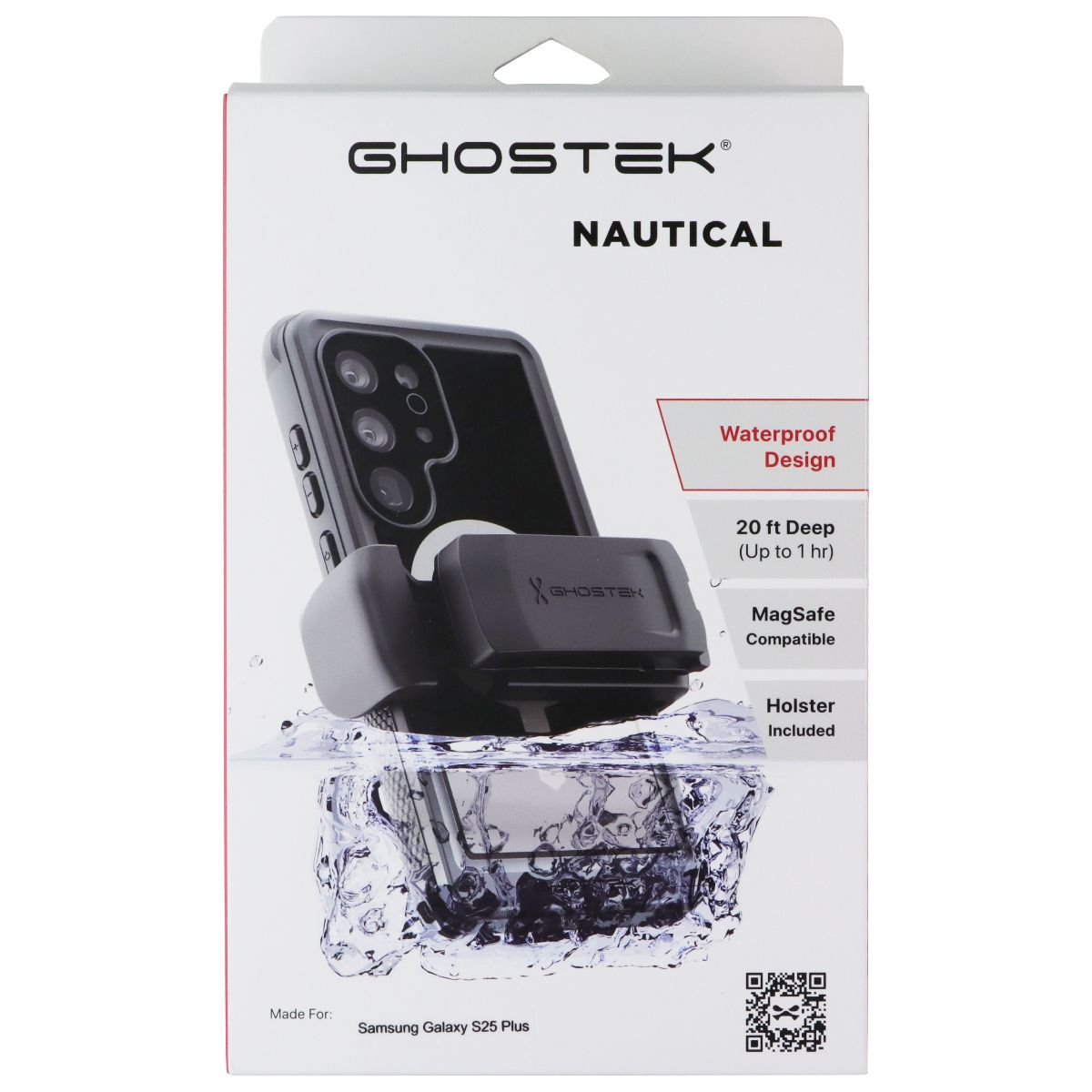 Ghostek Nautical Case for MagSafe for Samsung Galaxy S25+ (Plus) - Black Cell Phone - Cases, Covers & Skins Ghostek - Simple Cell Bulk Wholesale Pricing - USA Seller
