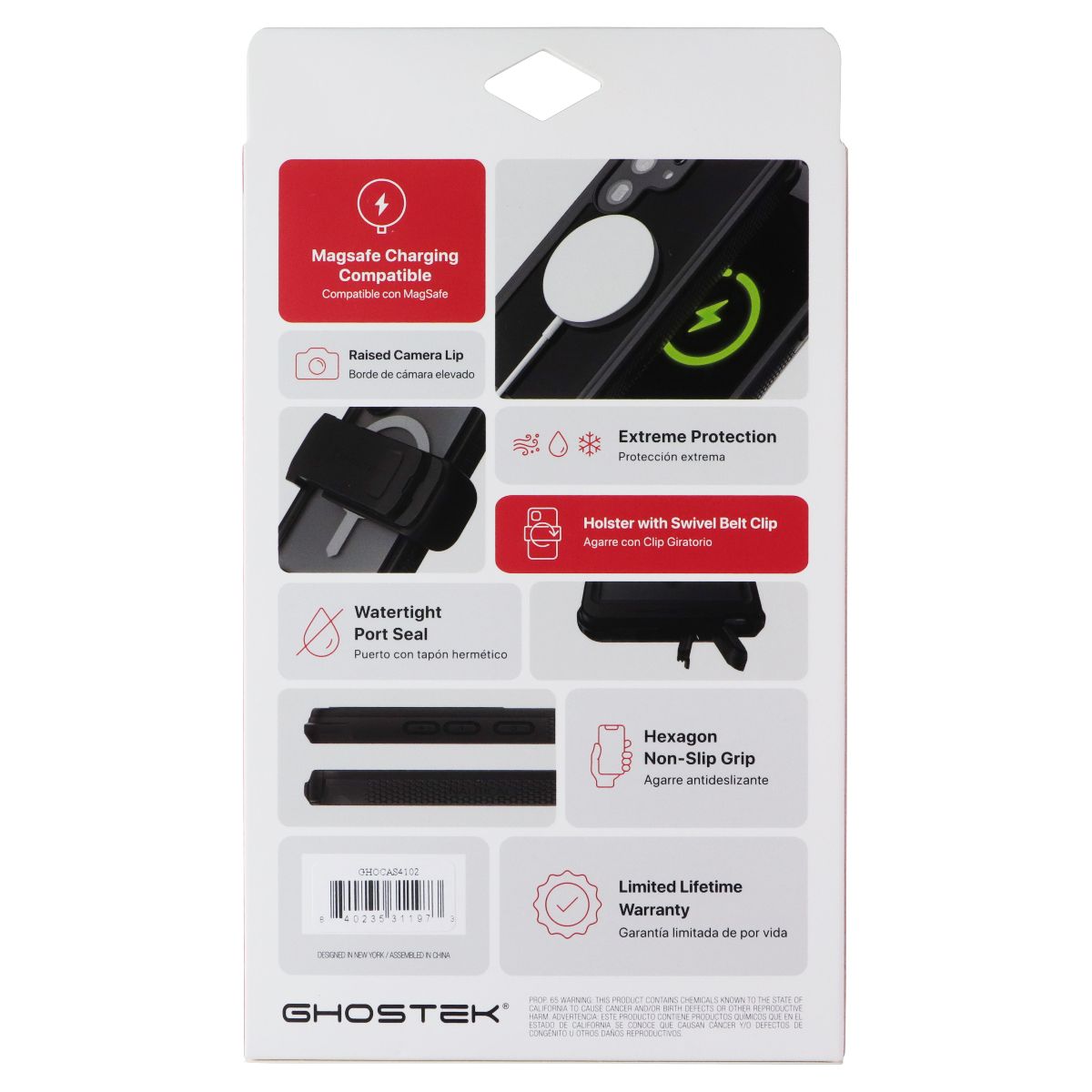 Ghostek Nautical Case for MagSafe for Samsung Galaxy S25+ (Plus) - Black Cell Phone - Cases, Covers & Skins Ghostek - Simple Cell Bulk Wholesale Pricing - USA Seller