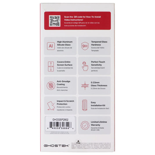 Ghostek Tempered Glass Screen Protection for Apple iPhone 15 Pro - Clear Cell Phone - Screen Protectors Ghostek - Simple Cell Bulk Wholesale Pricing - USA Seller