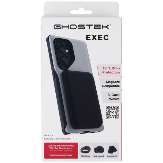 Ghostek Exec Series MagSafe Wallet Case for Samsung Galaxy S25 Ultra - Gray Cell Phone - Cases, Covers & Skins Ghostek - Simple Cell Bulk Wholesale Pricing - USA Seller