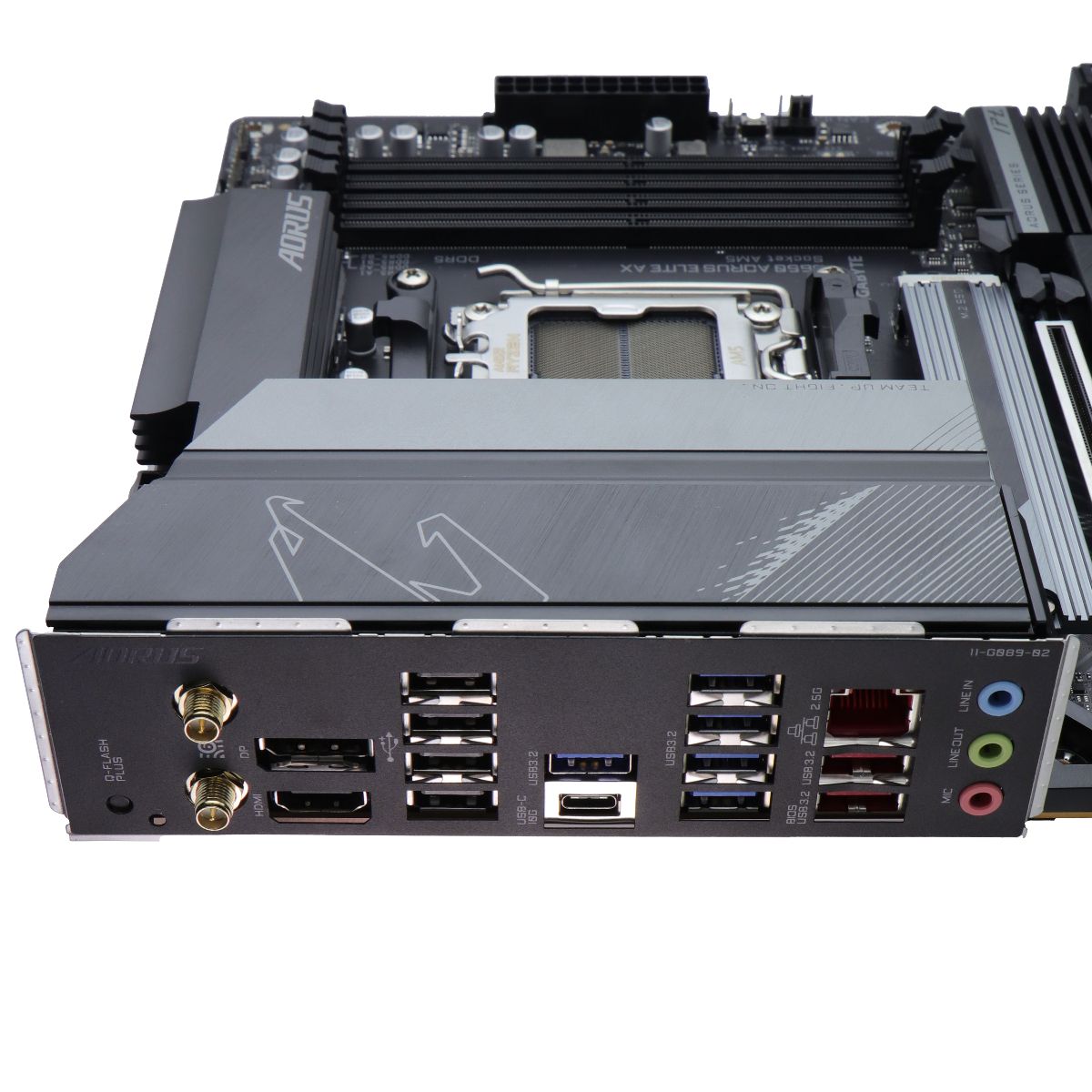 Gigabyte B650 Aorus Elite AX AMD Motherboard with DDR5, PCIe 5.0 and WiFi 6E Computer Parts - Motherboards Gigabyte - Simple Cell Bulk Wholesale Pricing - USA Seller