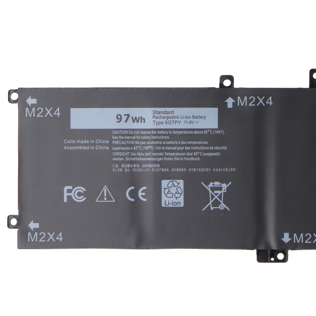 GOMARTY (6GTPY) 97Wh 11.4V Laptop Battery for Dell XPS 15 9570 Precision 5530 Computer Accessories - Laptop Batteries GOMARTY    - Simple Cell Bulk Wholesale Pricing - USA Seller