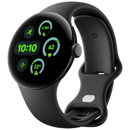 Google Pixel Watch 3 (41mm) Wi-Fi Only (GBDU9) - Matte Blk Alum/Obsidian Sp Band Smart Watches Google - Simple Cell Bulk Wholesale Pricing - USA Seller