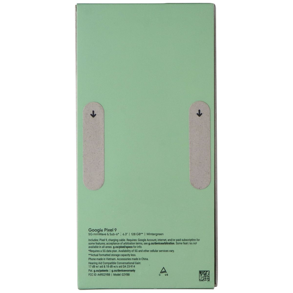 Google Pixel 9 (6.3-in) Smartphone (G2YBB) Unlocked - 128GB/Wintergreen Cell Phones & Smartphones Google - Simple Cell Bulk Wholesale Pricing - USA Seller