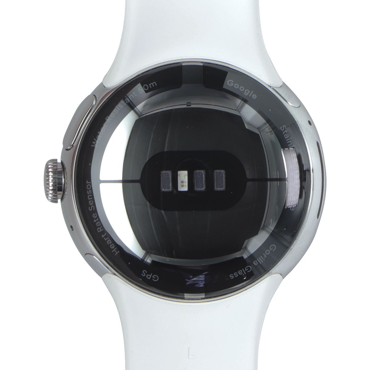 Google Pixel Watch (1st Gen) GWT9R (LTE + Wi-Fi) - Silver Case/Chalk Band (41mm) Smart Watches Google - Simple Cell Bulk Wholesale Pricing - USA Seller