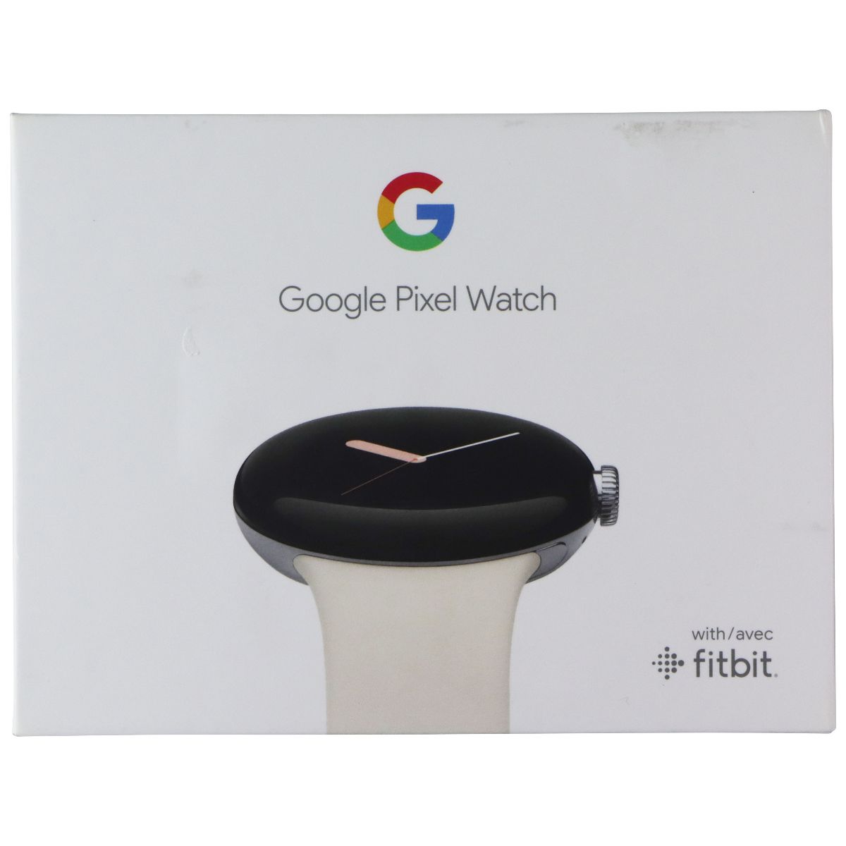 Google Pixel Watch 1st Gen Wi-Fi Smartwatch with Fitbit Tracking - Silver/Chalk Smart Watches Google - Simple Cell Bulk Wholesale Pricing - USA Seller