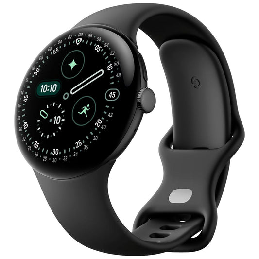 Google Pixel Watch 4 (45mm) LTE Smartwatch (G1KAW) Matte Black/Obsidian Band Smart Watches Google - Simple Cell Bulk Wholesale Pricing - USA Seller